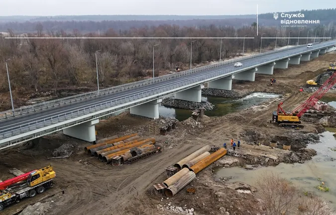 Відновили зруйнований у 2022 році міст на трасі Київ-Ковель-Ягодин