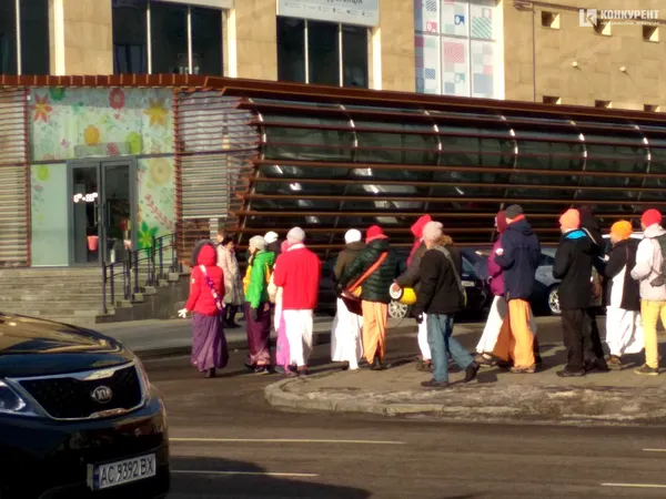 Кришнаїти пройшлися центром Луцька у день Хрещення Господнього (фото)