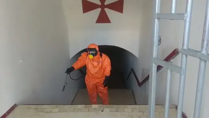 Нижній храм Свято-Троїцького собору в Луцьку дезінфікували (відео)