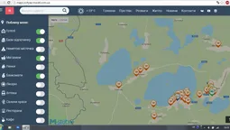 Створили інтерактивну карту Шацьких озер