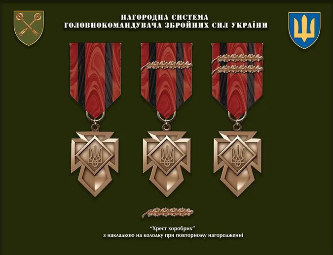 В Україні затвердили нову систему бойових нагород (фото)