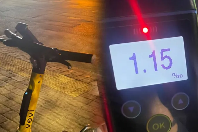 Вночі ганяв п'яним на самокаті: у Луцьку патрульні затримали порушника