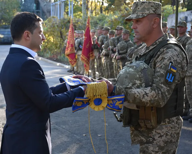 ВІйськові 14 ОМБр отримали відзнаку від Зеленського