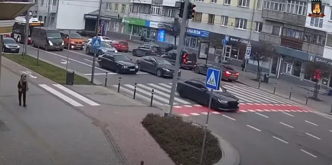 Audi та BMW влаштували перегони в центрі Луцька (відео)