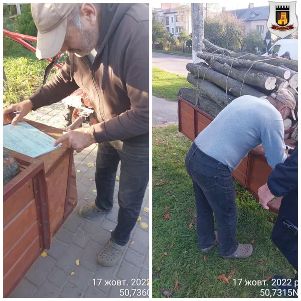 У Луцьку чоловік заготовляв дрова у парку (фото)