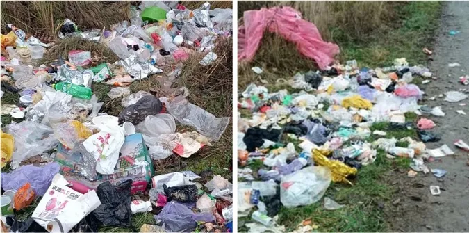 У селі на Волині викинули гору сміття просто неба (фото)
