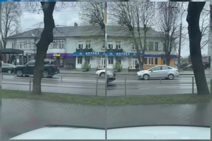 У Луцьку на Ковельській – аварія: дві автівки затримують цілу вулицю (відео)
