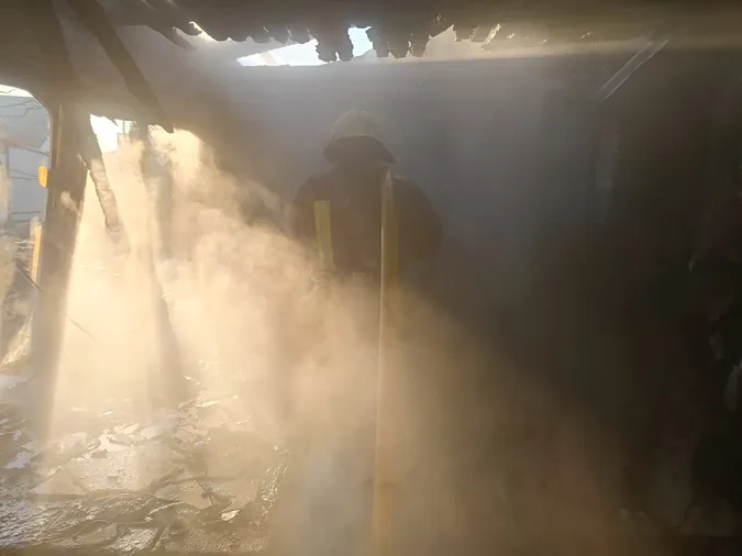 У Володимирі вранці палала хата (фото)