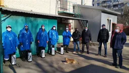 У Луцьку продовжують дезінфікувати будинки (фото)