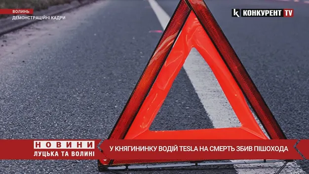 Під Луцьком Tesla збила пішохода – чоловік загинув (відео)