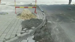 «Луцьктепло» не відновлює благоустрій міста після робіт (фото)