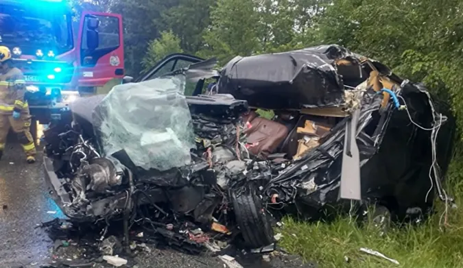 У моторошній аварії в Польщі загинула волинянка (відео)