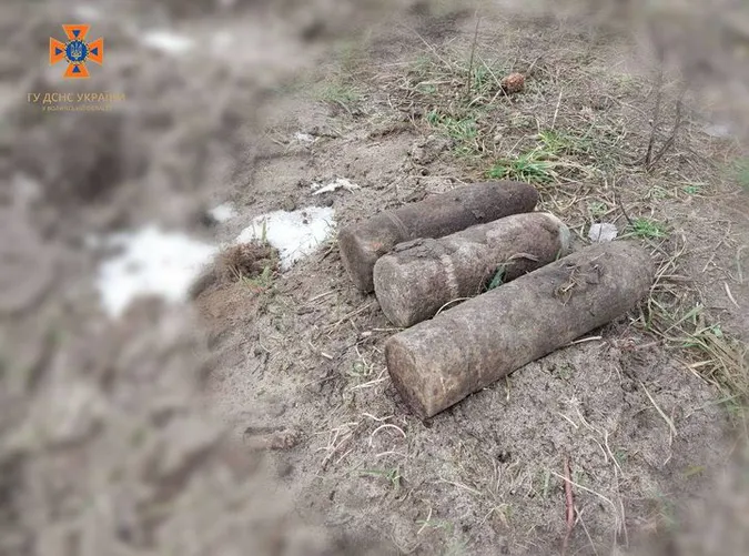 У дворі волинянина знайшли снаряди минулої війни