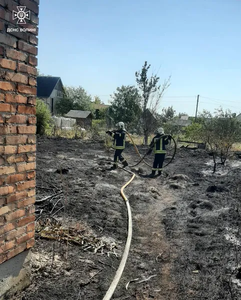 У трьох волинських селах – масштабні пожежі на полях (фото)