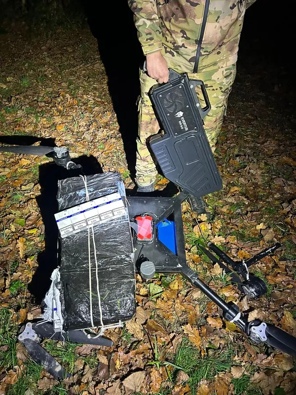 На Волині прикордонники приземлили квадрокоптер контрабандистів (фото)
