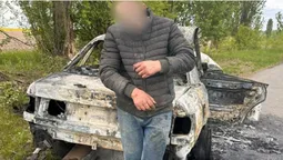 У Луцькому районі в п'яного водія згоріло авто (фото)