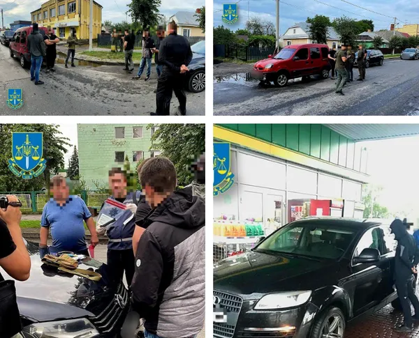 Затримання співробітника військкомату. Усі фото Спеціалізованої прокуратури у військовій і оборонній сфері Західного регіону
