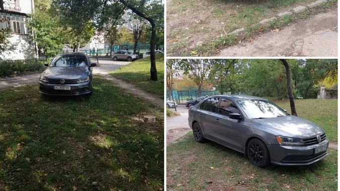 У Луцьку водій влетів на гроші за паркування на травичці