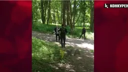 «Махав ножем і кидався на людей»: у Луцьку затримали неадеквата (відео)