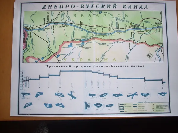 Схема Дніпро-Бузького каналу судноплавного каналу