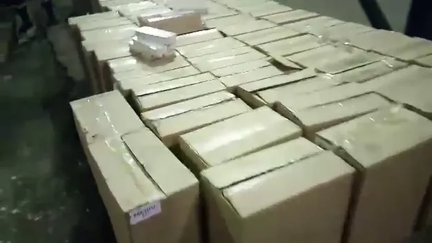На кордоні з Білоруссю затримали вантажівку з великою партією сигарет (фото, відео)
