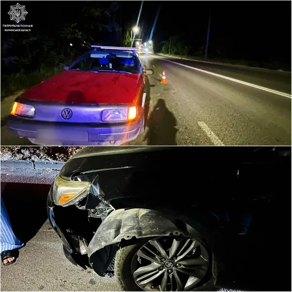 У Луцьку в машини відірвало колесо і влетіло в інше авто