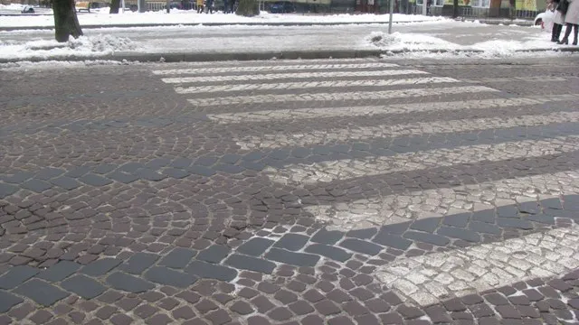 У центрі Луцька авто збило жінку на пішохідному переході (відео)