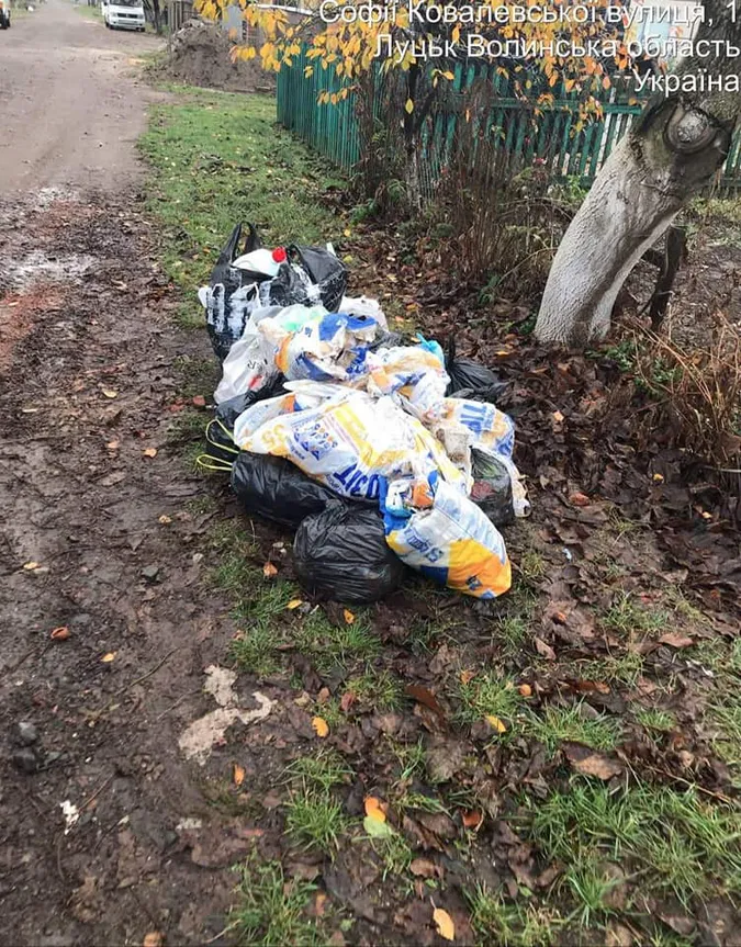 Купи мішків зі сміттям, меблі і гілля: лучани масово засмічують місто (фото)
