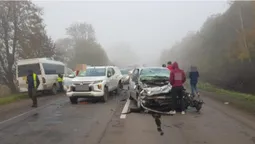 На трасі Ковель-Луцьк Renault в’їхало в Mitsubishi (фото)