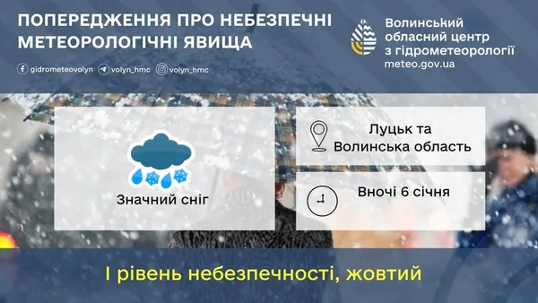 Волинь засипле снігом