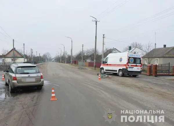 Збитий велосипедист і травмований пасажир авто: на Волині – дві ДТП (фото)