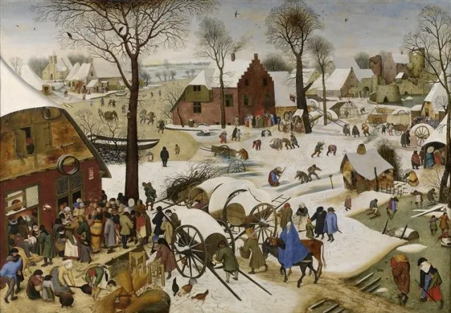 Пітер Брейгель Старший. Перепис населення у Вифлеємі (зима), 1566 рік