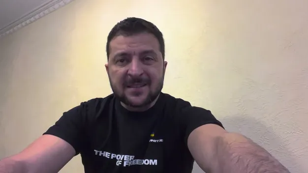У Лимані вже український прапор – президент (відео)