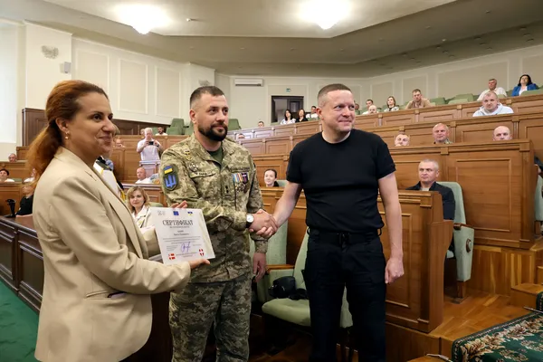 На Волинь із візитом приїхала міністерка у справах ветеранів Наталія Калмикова