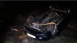 Біля Шацька авто злетіло в кювет – постраждали троє людей (відео)