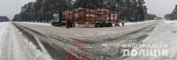 Інші порода й довжина: на Волині зупинили вантажівку з підозрілою деревиною (фото)