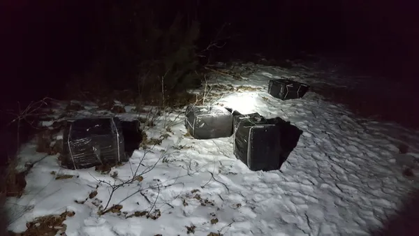 На Волині контрабандисти, втікаючи від прикордонників, підпалили сигарети (фото)