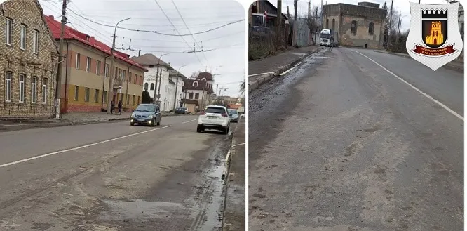 Муніципали виписали протоколи: в Луцьку робітники забруднили вулицю (фото)