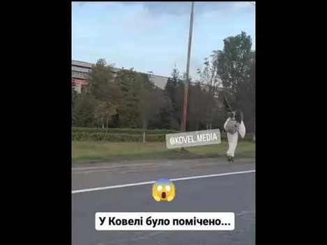 На Волині помітили «Ісуса», який тягне свій хрест (відео)