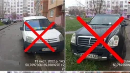 У Луцьку муніципали покарали водіїв, які хаотично паркувалися у дворі (фото)