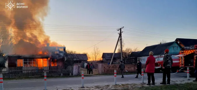 Трагедія на Волині: у пожежі загинули двоє людей (фото)