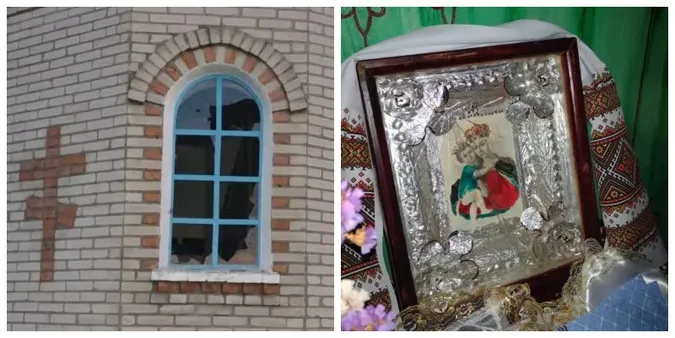 На Волині малолітні вандали закидали капличку вазами з могил та бруківкою (фото)