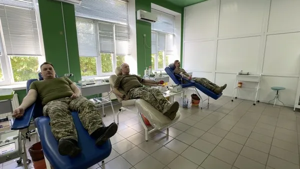 На Волині понад 60 прикордонників долучилися до здачі крові (відео)