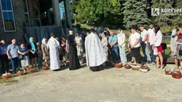 У церкві Луцька, яка загорілась напередодні Великодня, святили паски (фото)