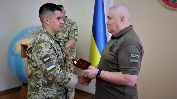 Прикордоннику Волинського загону вручили нагороду «За мужність» (фото, відео)
