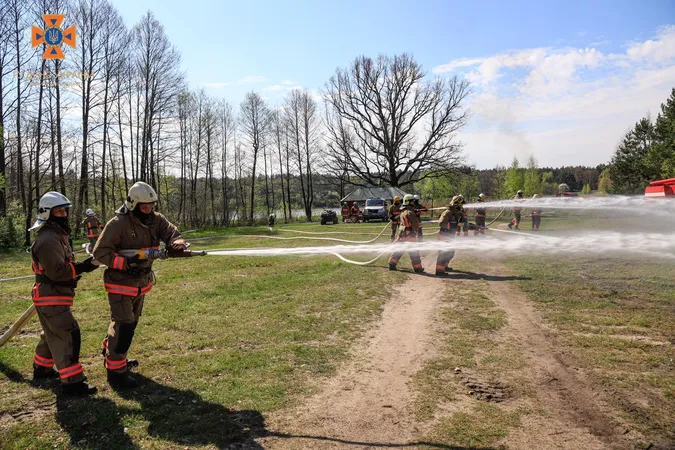 На Волині лісівники і рятувальники «приборкували» вогонь у лісі (фото)