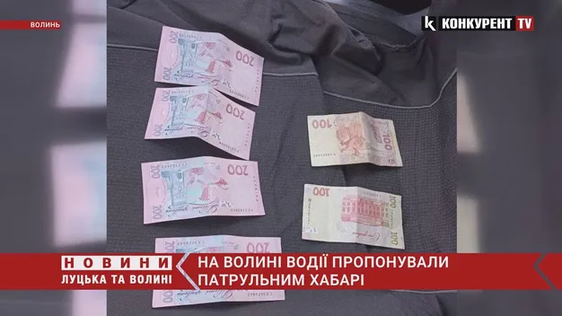 За вихідні волинським патрульним давали хабарі чотири рази (фото, відео)