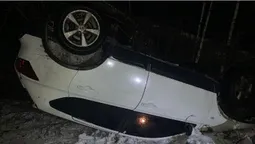 Водій був п'яним: на Волині авто не втрималося на колесах (фото)