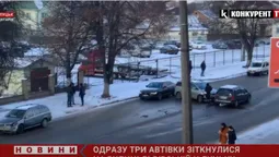 У Луцьку – подвійна ДТП на Львівській (фото, відео)