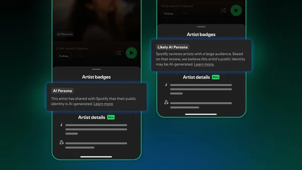 Spotify позначатиме ШІ-виконавців спеціальними значками